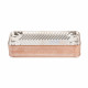 18-Plate Flat Type Combi Boiler Plate Heat Exchanger - Compatible with Demirdöküm Baxi Ariston (166mm Pin Spacing)