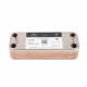 18-Plate Flat Type Combi Boiler Plate Heat Exchanger - Compatible with Demirdöküm Baxi Ariston (166mm Pin Spacing)