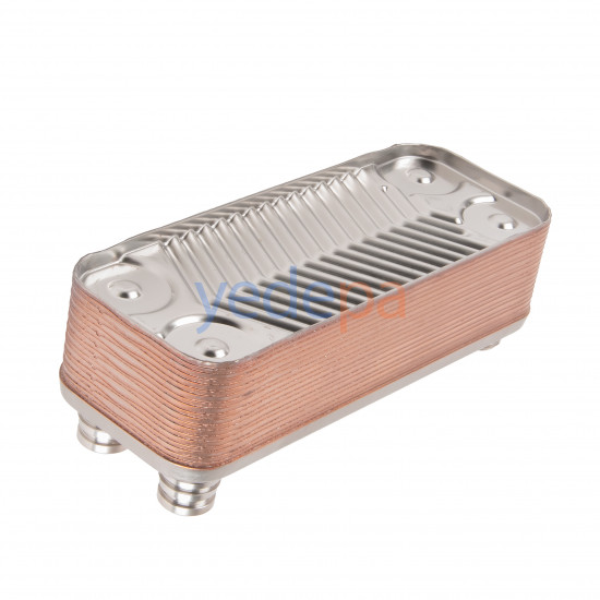 Combi Boiler Plate Heat Exchanger - Vaillant VUW, VCK, VCW, Turbomax, Atmomax Pro Compatible