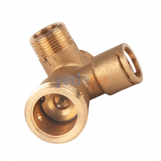 Combi Boiler 3-Way Valve Group Body - Vaillant Turbomax Plus and Vuw Series Compatible