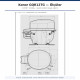 Konor GQR12TG ჰერმეტული კომპრესორი – 1/3 HP, R134a, 1.265 W / 4.316 BTU/h