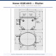 Konor GQR14KG Hermetic Compressor – 1/2+ HP, R404A, 2,196 W / 7,493 BTU/h