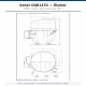 Konor GQR14TG ჰერმეტული კომპრესორი – 3/8 HP, R134a, 1.320 W / 4.504 BTU/h