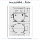 Konor GQR16KG ჰერმეტული კომპრესორი – 3/4 HP, R404A, 2.420 W / 8.257 BTU/h