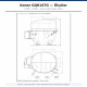 Konor GQR16TG ჰერმეტული კომპრესორი – 1/2 HP, R134a, 1.450 W / 4.948 BTU/h