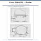 Konor GQR45TG ჰერმეტული კომპრესორი – 1/6 HP, R134a, 440 W / 1.501 BTU/h