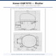 Konor GQR70TG ჰერმეტული კომპრესორი – 1/5 HP, R134a, 725 W / 2.474 BTU/h