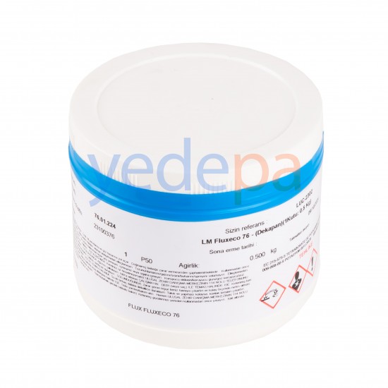 Lucas Milhaupt LM Fluxeco 76 Dekapan (Flux) - %34 Gümüş, Bakır-Pirinç Uyumlu, 0.5 Kg