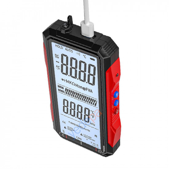 Neoteck USB Rechargeable Multimeter 6000 Counts Digital Voltmeter