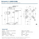 Panasonic C-SBN523H8D R410A Scroll Kompresör – 7 HP, 3 Faz, 50Hz, 380-415V, 65.500 BTU