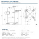 Panasonic C-SBS120H15A Scroll Kompresör – 3,5 HP / 33.100 BTU, R134A-R404A-R407C