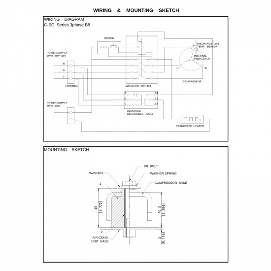 Panasonic C-SC903H8K სპირალური კომპრესორი