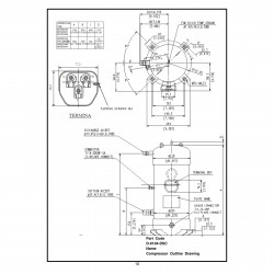 Panasonic C-SCP315H38B სპირალური კომპრესორი ვენტილების გარეშე – 9 HP / 88.700 BTU, R410A
