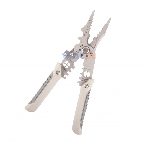 Professional Multi-Function Cable Stripping and Cutting Pliers - High-Carbon Steel, Insulated Handle, Precision Adjustment Mechanism