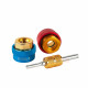 Car AC R1234yf Valve Core Removal/Installation Tool and R134a Converter Adapter Set (with Valves, Case)