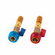 Car AC R1234yf Valve Core Removal/Installation Tool and R134a Converter Adapter Set (with Valves, Case)