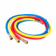 R410 / R22 / R134a / R404A Gaz Uyumlu Yandan Vanalı Klima Manifoldu Seti (90 cm Hortumlu)