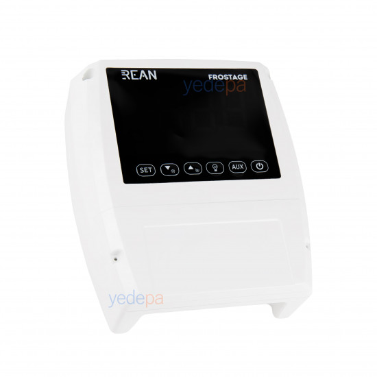 Rean RCR305-230 Dual Sensor Panel-Mount Cold Room Digital Thermostat (NTC Sensor Included)