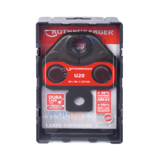 Rothenberger 015314X სტანდარტული პრესის ნასადკა U ტიპი 20 მმ
