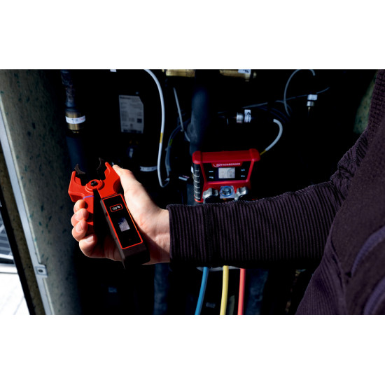 Rothenberger ROCLAMP Bluetooth ციფრული მილის ტემპერატურის კლეშჩი – 6–38 mm, -40…150 °C, ROCOOL-თან თავსებადი (1000005504)