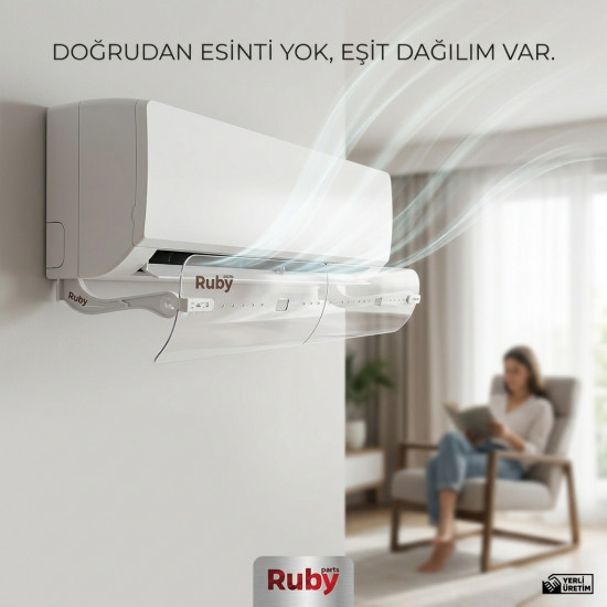 Ruby Universal Split Klima Hava Yönlendirme Aparatı Şeffaf