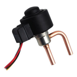 Sanhua DPF(TS1)1.8C-66 ელექტრონული ტრვ (EEV) – Kv 0,10 · 500 ბიჯი · Ø6,35 mm მოხრილი მიერთება
