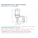 Sanhua DPF(TS1)2.4C-40 Electronic Expansion Valve (EEV) – Kv 0.23 · 500 Steps · Ø6.35 mm Elbow Connection