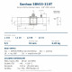 Sanhua SBV03-319T Ball Valve with Service Port – 3/8" ODF Solder, Kv 5.5, 49 bar