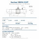 Sanhua SBV04-319T Ball Valve with Service Port – 1/2" ODF Solder, Kv 7.3, 49 bar