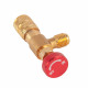 SC-1221 R410A ფრეონის დამუხტვის საკონტროლო ვენტილი, ნაკრები 2 ცალი (1/4" გარე ხრახნი - 5/16" შიდა ხრახნი)