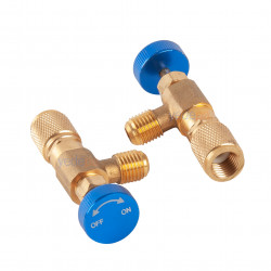 SC-1222 R22 ve R134a Gaz Şarj Kontrol Vanası İkili Set (1/4" Erkek - 1/4" Dişi)