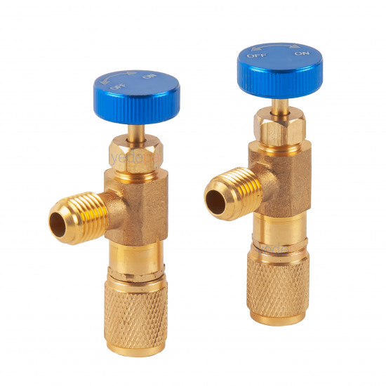 SC-1222 R22 ve R134a Gaz Şarj Kontrol Vanası İkili Set (1/4" - 1/4")