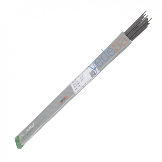 Sentesbir 2006 Bare Brazing Rod 2.5x500 mm - Copper-Phosphorus Alloy, 1 KG