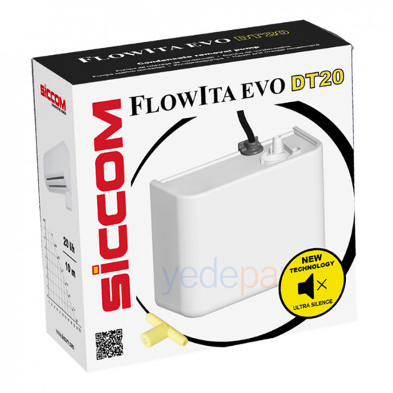 SICCOM Flowita EVO DT20 Air Conditioner Condensate Pump (Wall Type 20 L/h)