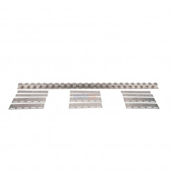 Cold Room – Freezer Room Polar PVC Strip Curtain Hanger (1 Meter 304K Chrome Stainless – 6 pcs 20 cm Brackets) | Stainless PVC Curtain Rail
