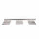 Cold Room – Freezer Room Polar PVC Strip Curtain Hanger (1 Meter 304K Chrome Stainless – 6 pcs 20 cm Brackets) | Stainless PVC Curtain Rail