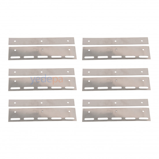 Cold Room – Freezer Room Polar PVC Strip Curtain Hanger (1 Meter 304K Chrome Stainless – 6 pcs 20 cm Brackets) | Stainless PVC Curtain Rail