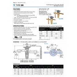 Sporlan ERVE-8-CP100 Thermostatic Expansion Valve – 28 kW / 8 Ton, R407C