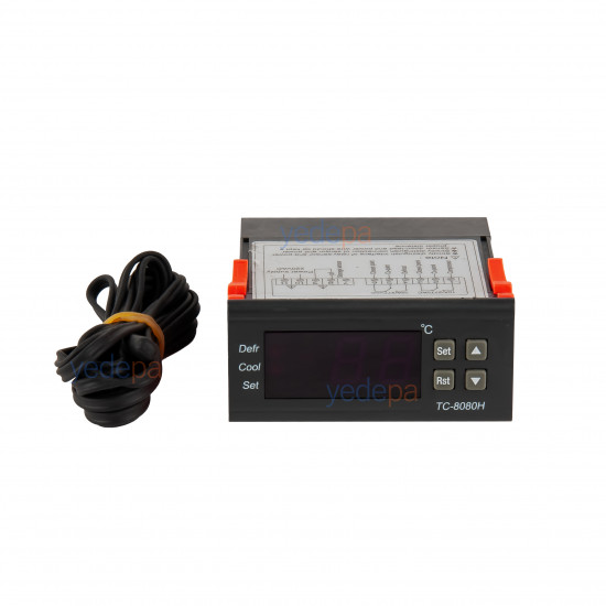 TC-8080H Digital Thermostat and Temperature Controller (220V, with Defrost)