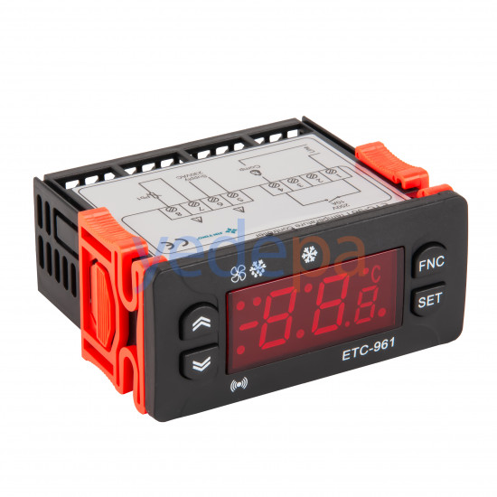 Techsun ETC-961 Dijital Termostat 220V – Tek Prob, Kompresör Kontrollü, -40°C / +50°C Sıcaklık Aralığı