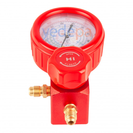 Techsun MFS200 High Pressure Gauge – R32, R134a, R404a, R410a Compatible, 70 mm Diameter