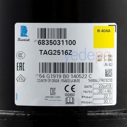 Tecumseh TAG 2516 Z 5 Hp Soğutma Kompresörü R-404A