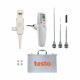 Testo 105 საკვების თერმომეტრის ნაკრები – სტანდარტული, გაყინული პროდუქტის და გრძელი საზომი შუპით, −50…+275 °C, IP65, ალუმინის კეისი (0563 1052)