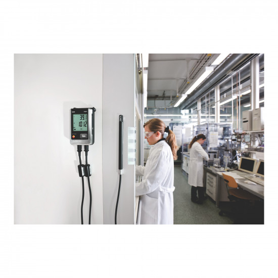 Testo 176 P1 Pressure, Temperature and Humidity Data Logger – Display, 5 Channels, 600…1100 mbar, IP54, Probe and USB Cable Not Included (0572 1767)