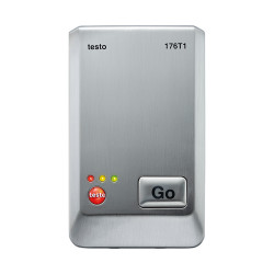 Testo 176 T1 Pt100 High-Precision Temperature Data Logger – ±0.2 °C, Metal Housing, IP68, 2 Million Readings, USB Cable Not Included (0572 1761)