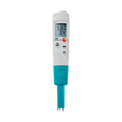 Testo 206 pH1 pH-მეტრის საწყისი ნაკრები სითხეებისთვის – pH/ტემპერატურის საზომი, pH 4 და 7 ბუფერული ხსნარი, TopSafe IP68, ალუმინის ჩემოდანი (0563 2065)