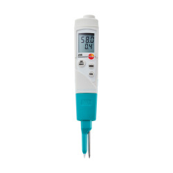 Testo 206 pH2 pH-მეტრი ნახევრადმყარი საკვებისთვის – ჩასაშვები ზონდით pH/ტემპერატურის საზომი, 0…14 pH, ±0,02 pH, TopSafe ჩასადებით IP68 (0563 2062)