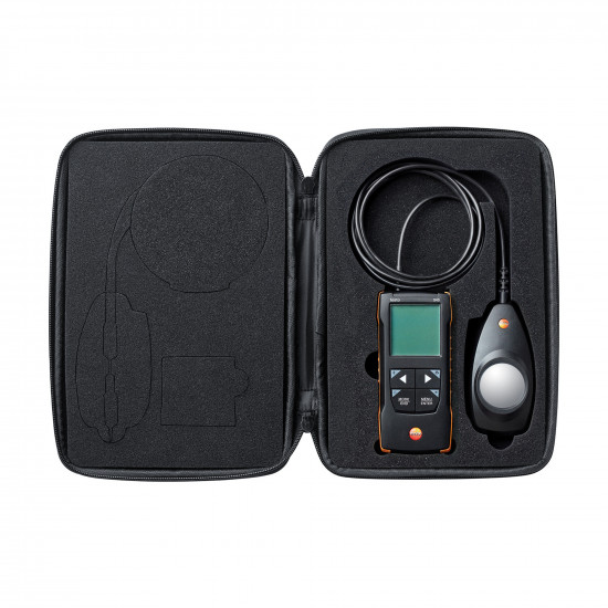 Testo 545 ციფრული ლუქსმეტრი (განათების მზომი) – 0…100.000 Lux, C კლასი, LED-თან თავსებადი, კაბელიანი ზონდი, Bluetooth აპთან მიერთებით (0563 1545)