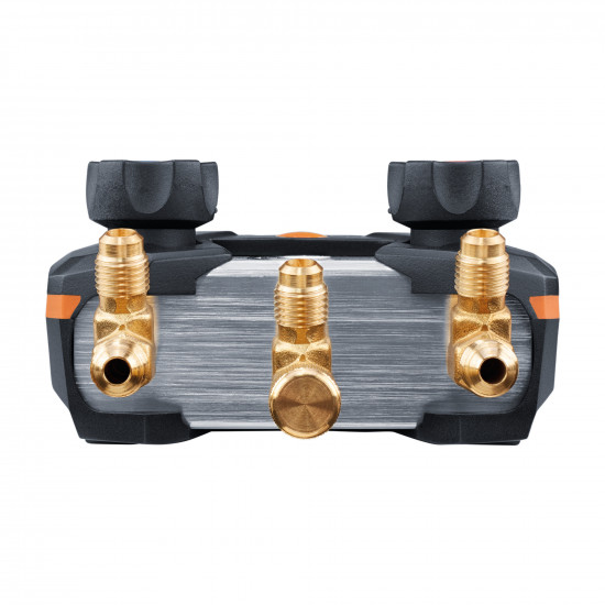 Testo 550s ჭკვიანი ციფრული კოლექტორის ნაკრები – 2-სვლიანი, Bluetooth, 2 უსადენო კლეშჩიანი თერმომეტრი (Testo 115i), −1…60 bar (0564 5502)