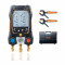 Testo 550s Smart Digital Manifold Set – 2-Way, Bluetooth, 2 Wireless Clamp Thermometers (Testo 115i), −1…60 bar (0564 5502)